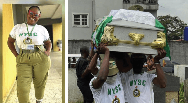 Corps member who died in Lagos train accident buried
