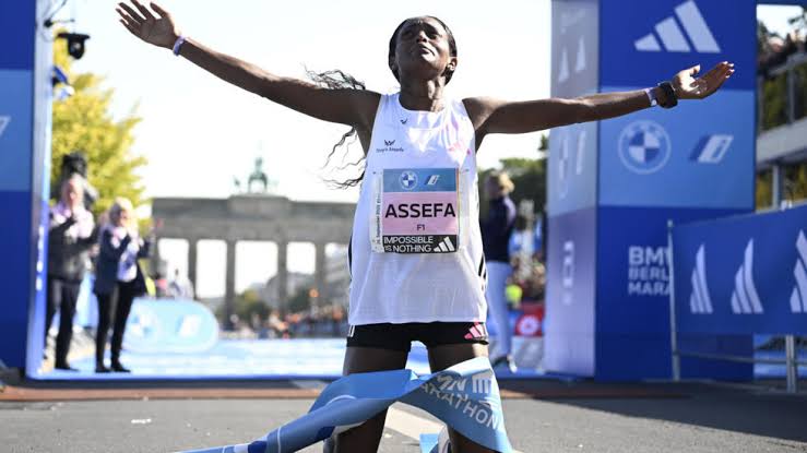 Assefa breaks  women’s  marathon world  record in Berlin