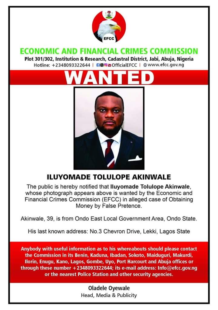 EFCC declares ex-minister, Agunloye, one other wanted for alleged fraud