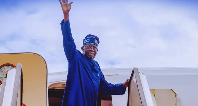 Tinubu arrives Abuja from AU summit in Ethiopia