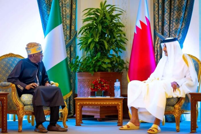 Tinubu and Amir of Qatar