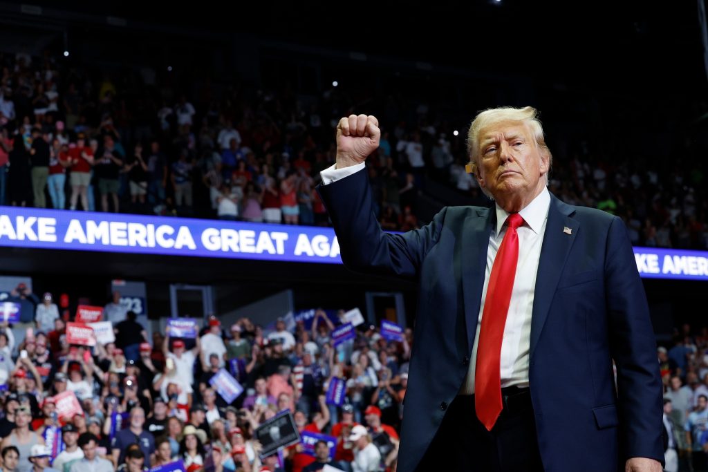 Outstanding people and events that shaped 2024 24 Trump campaign rally gty jm 240721 1721581111962 hpMain
