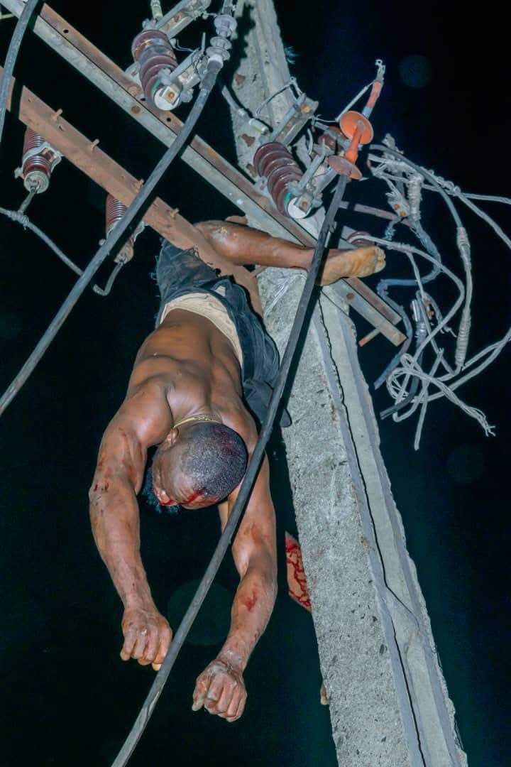 Suspicion of murder trails lifeless body of man found hanging on transformer pole in Abia