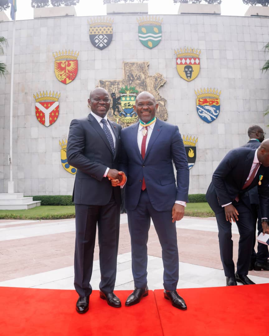 Gabonese President honours Elumelu