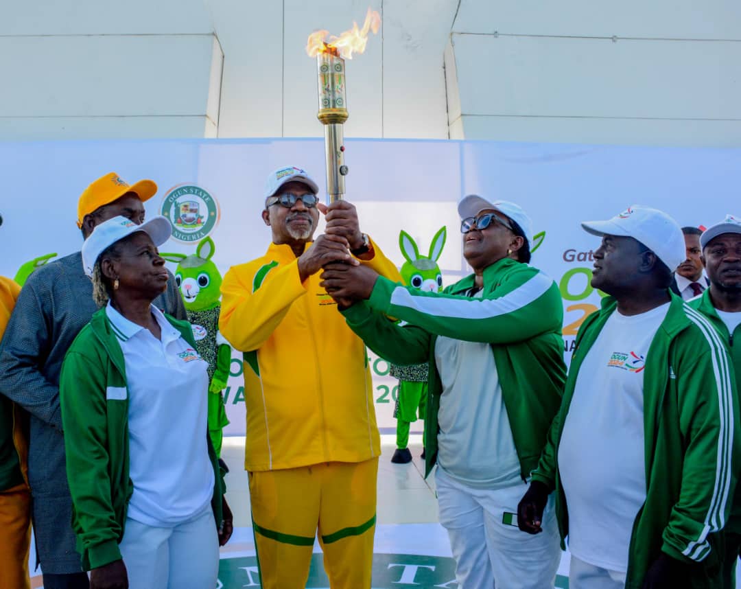 Gateway Games: Abiodun receives Unity Torch, says Ogun ready to host Nigeria