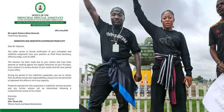 Alia suspends CPS indefinitely for joining #EndBenueGenocide protest